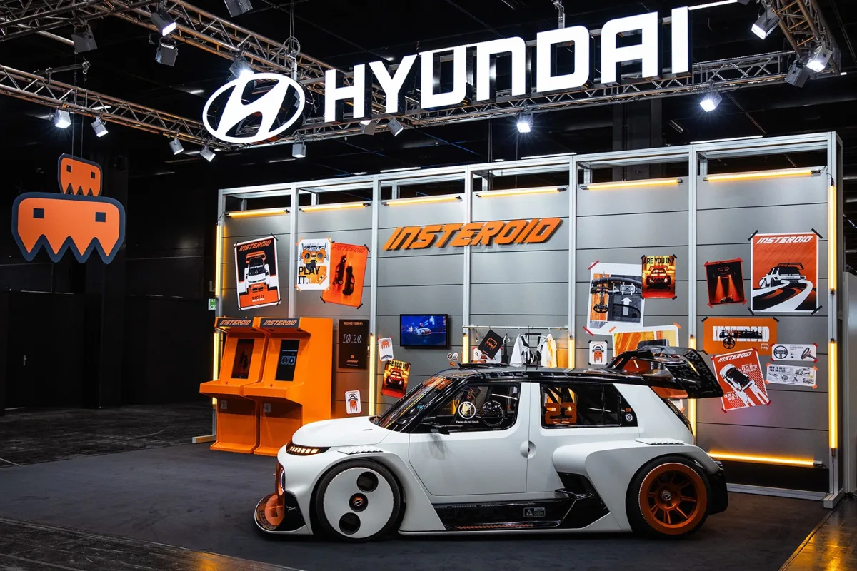 (Image 1) Hyundai Motor INSTEROID Retro Arcade game, gamescom 2025