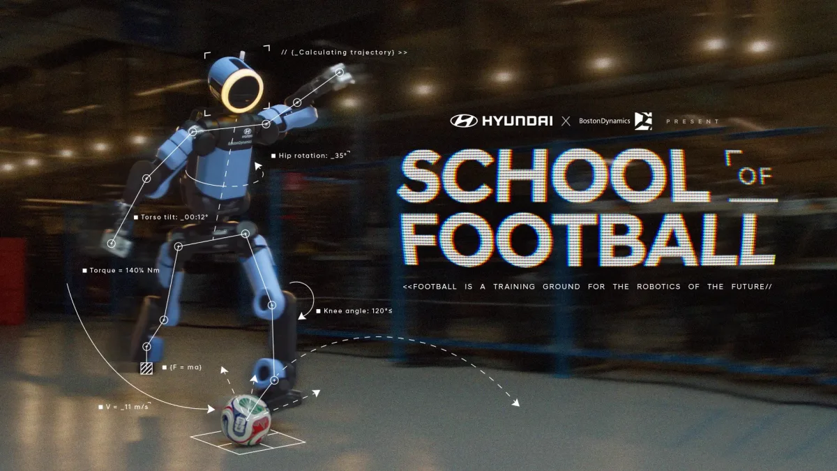 Hyundai Motor lanza la campaña School of Football con Atlas de Boston Dynamics para la Copa Mundial FIFA 2026