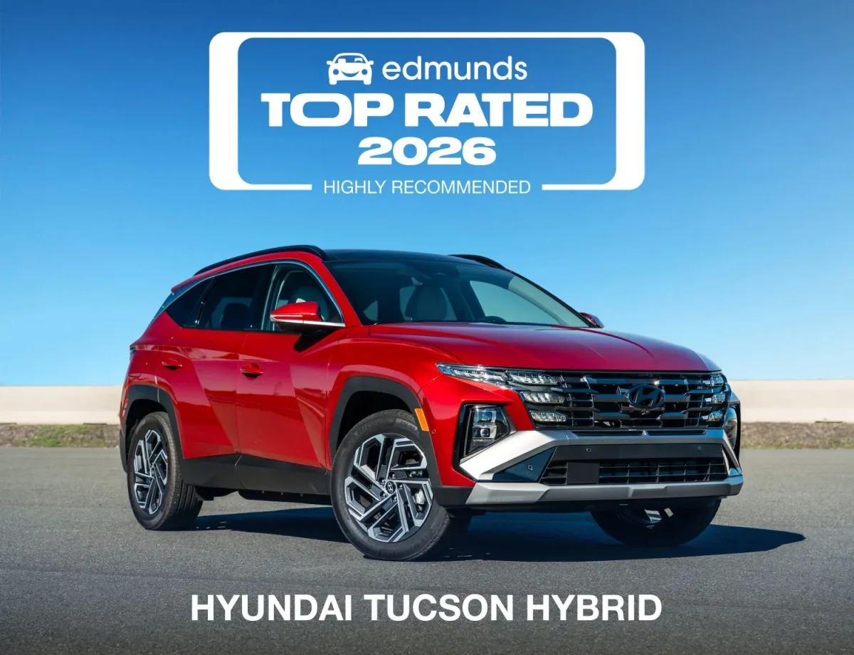 Hyundai Tucson Hybrid - Edmunds Top Rated 2026 Highly Recommended
