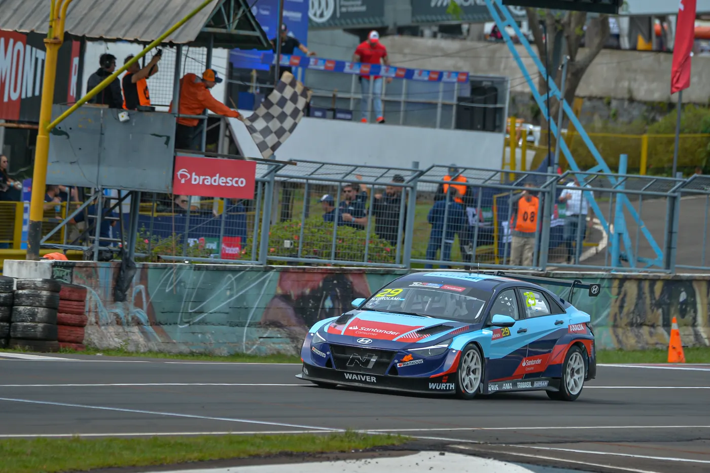 Hyundai Elantra N TCR del equipo Hyundai MSA durante la fecha de Posadas del TCR South America 2026
